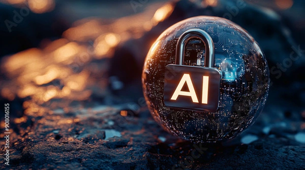 Obraz Blue abstract background, safety