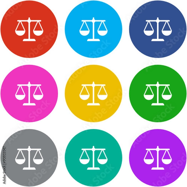 Obraz Flat Multicolor App Icon
