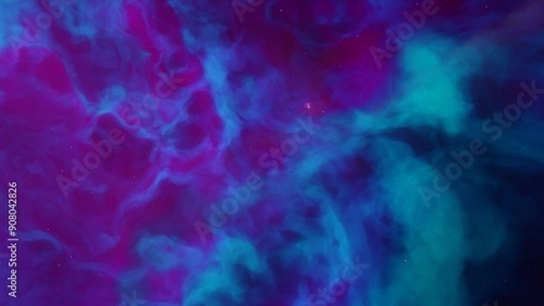 Fototapeta nebula gas cloud in deep outer space
