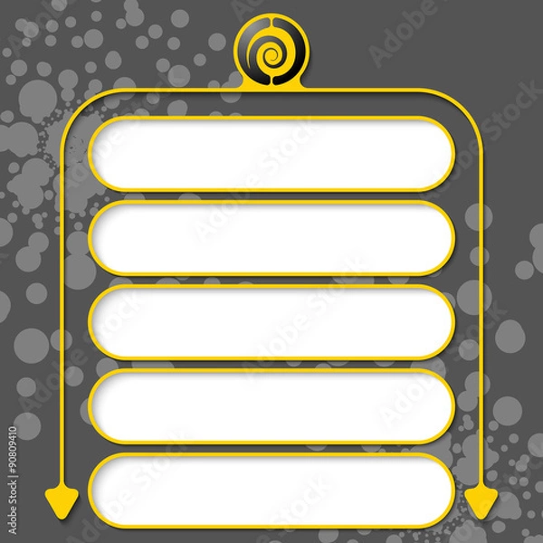 Obraz Five frames for your text and spiral