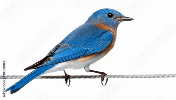 Obraz lilac roller isolated on white