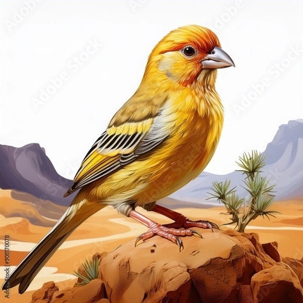 Obraz robin on a branch