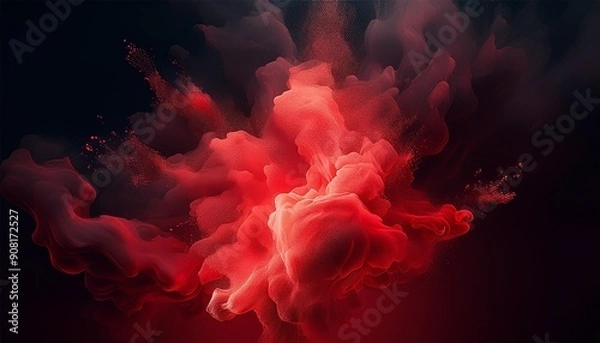 Obraz smoke on black