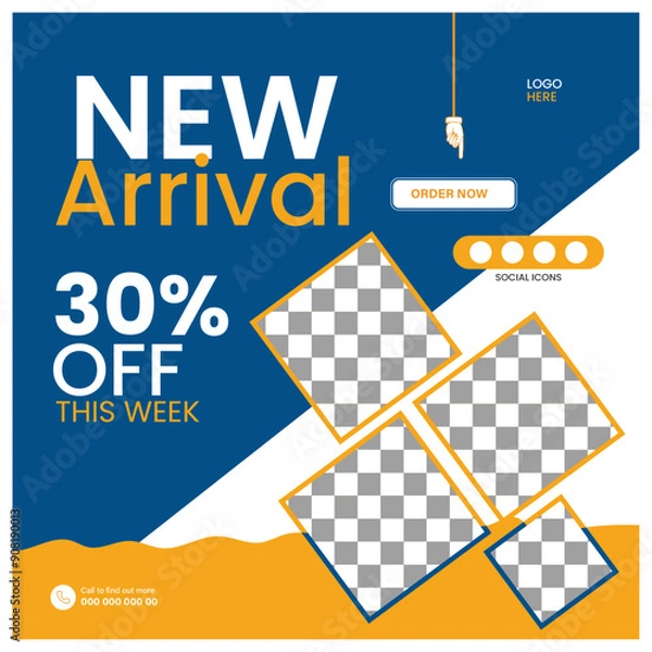 Obraz social media post design