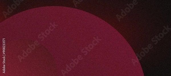 Fototapeta Modern Abstract Poster with Burgundy-Hued Spheres, Geometric Patterns, and a Rich Grainy Texture for a Sophisticated Design
