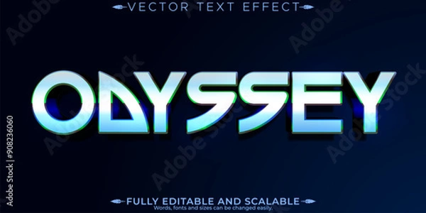 Obraz Space editable text effect, editable hero and cosmic text style