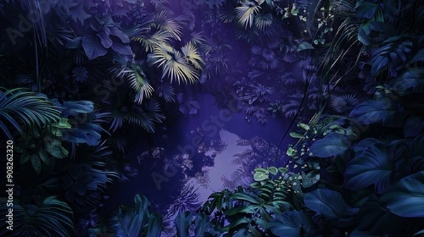 Obraz Magical Jungle at Sunset 2