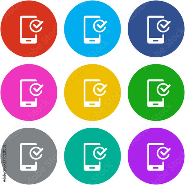 Fototapeta Flat Multicolor App Icon