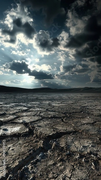 Fototapeta Minimalistic Blue Background. Clean and Simple Theme concept