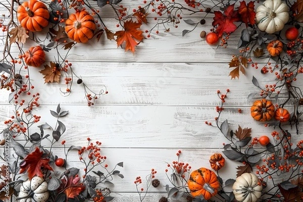 Fototapeta ハロウィンかぼちゃのフレーム