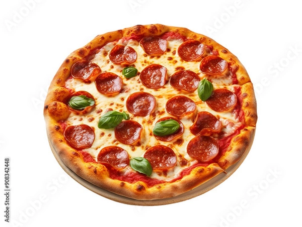 Fototapeta pizza food isolated