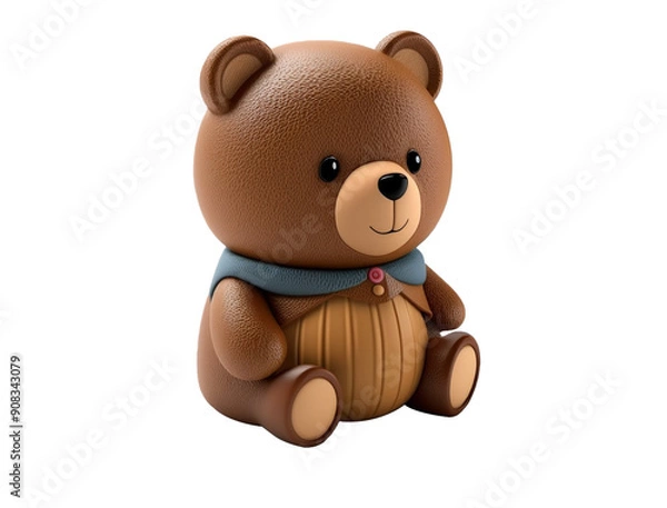 Fototapeta teddy bear isolated