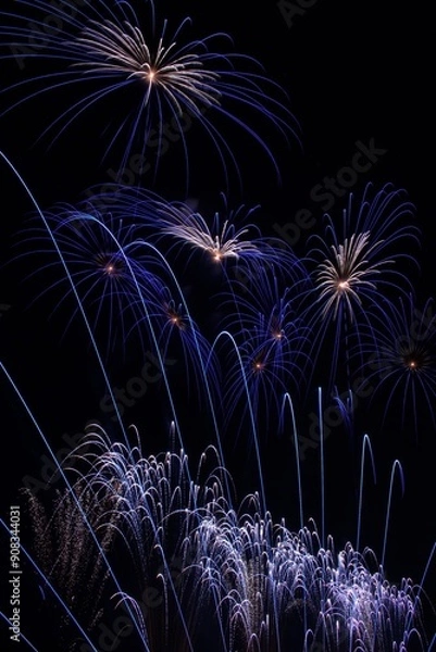 Fototapeta 青い花火