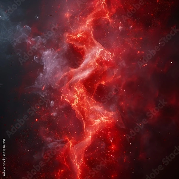 Fototapeta Particles bokeh abstract event game trailer titles cinematic openers digital technology concert background
