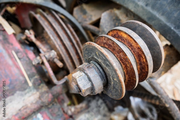 Obraz Abandoned engine