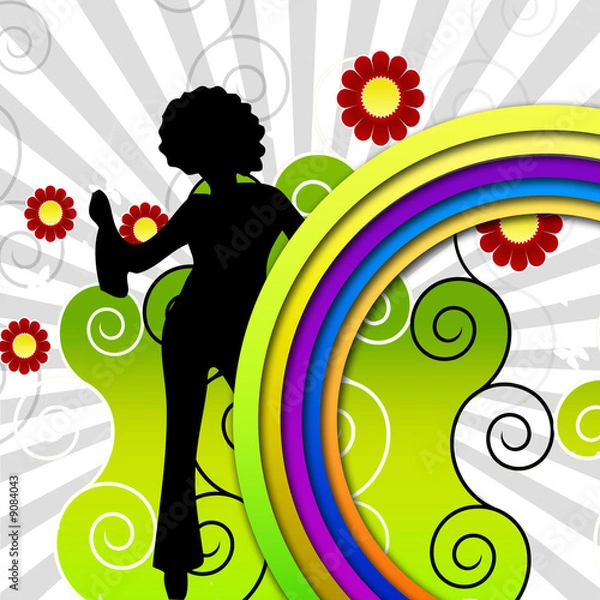 Obraz Illustration Retro 7766