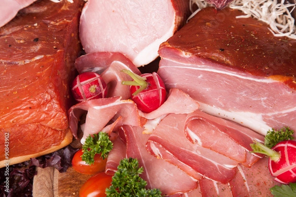 Obraz Ländliches Schinken Buffet