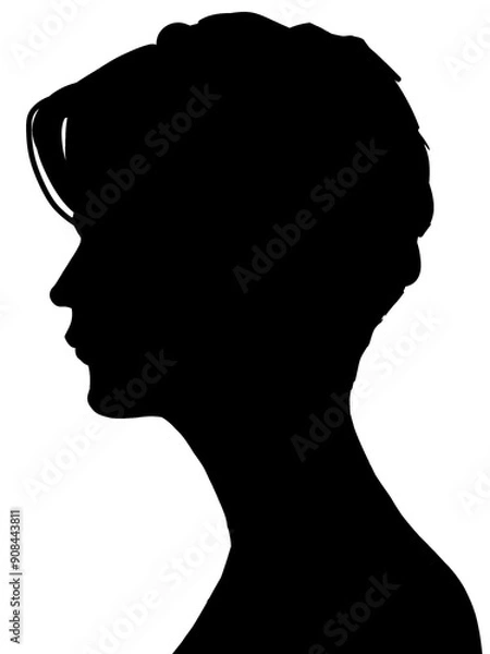 Obraz 男性横顔シルエット