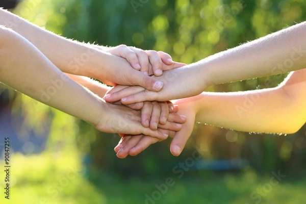 Obraz Nałożone ręce dzieci