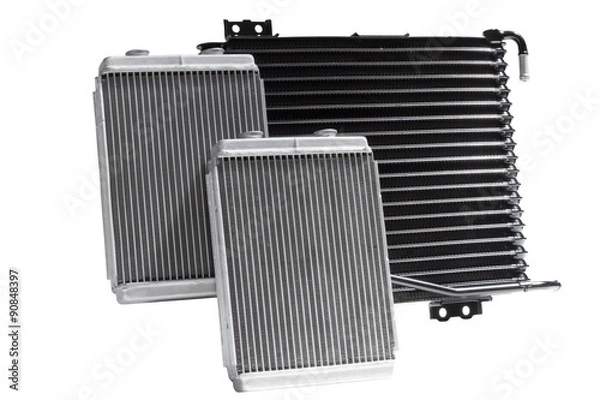 Fototapeta the cooling system of the engine