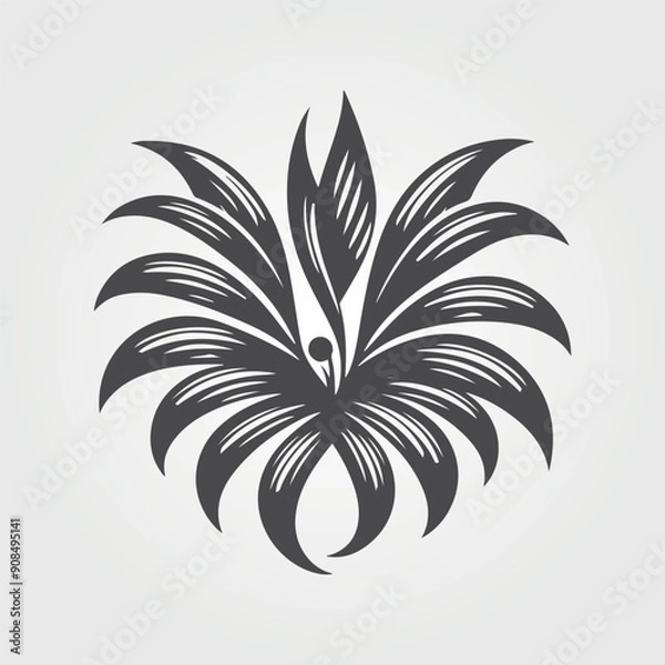 Obraz  flower and leaves background collection