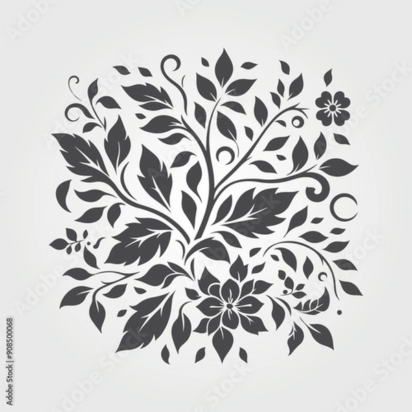 Obraz  flower and leaves background collection