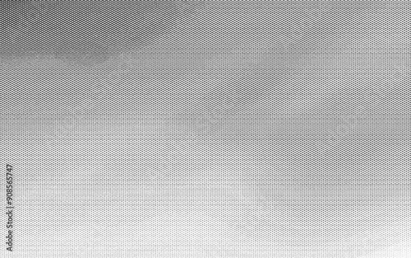 Fototapeta Grunge halftone gradient background. Faded grit noise texture. White and black sand wallpaper. Retro pixelated backdrop. Anime or manga style comic vector graphic design textured illustration
