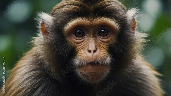 Obraz A monkey with a surprised expression