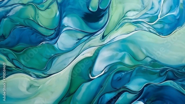 Obraz blue silk background