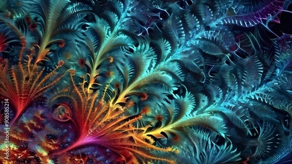 Obraz fractal burst arrangement