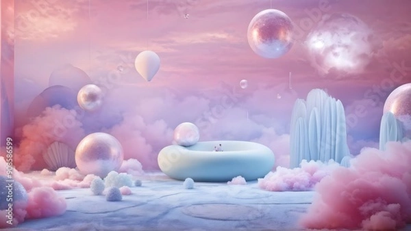 Obraz easter bunny and eggs