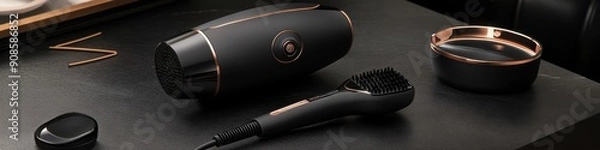 Obraz  Smart Sensor Hair Dryer for Personalized Styling: Advanced Technology Meets Luxurious Hair Care. Ultimate Grooming Gift, Innovative Self-Care Device with Safe and Comfortable Design. Perfect for Birt