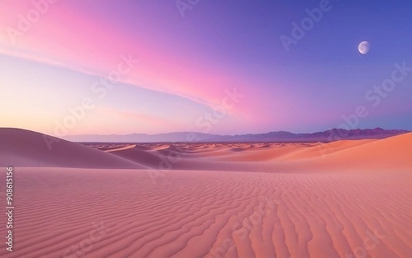 Obraz Pink desert landscape