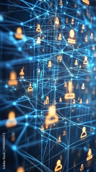 Fototapeta Digital Transformation in Human Resources: Innovative Recruitment and Talent Acquisition Strategies for Modern Workforce. HR Professionals Leveraging Technology to Discover Top Talent in Digital Econo