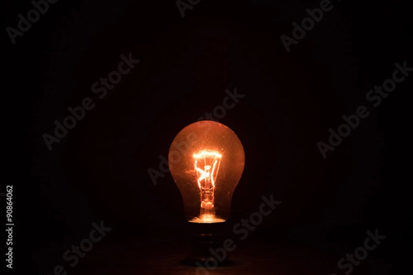 Obraz Red light bulb