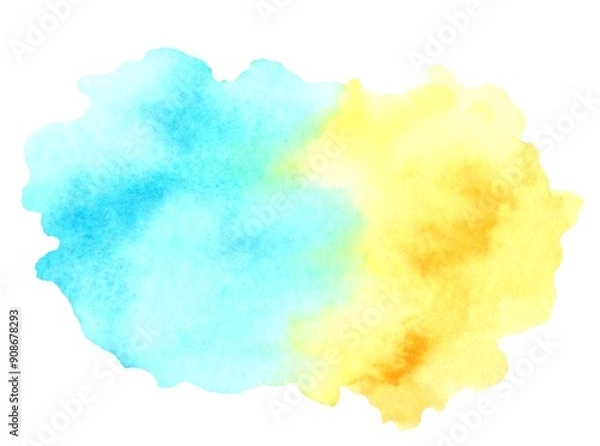 Obraz 水彩　にじみ　染み　水彩テクスチャ