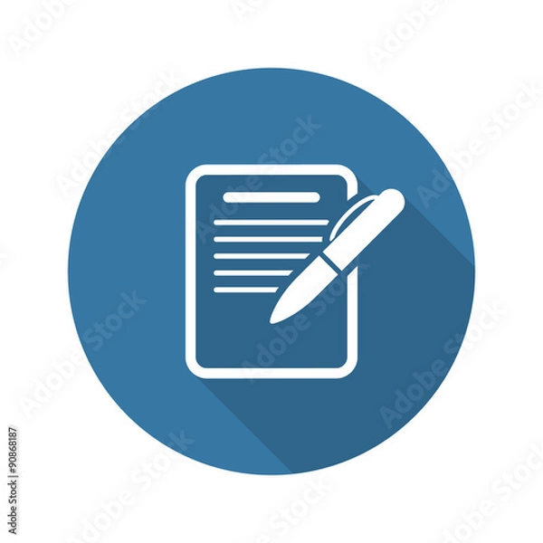 Obraz Summary Icon. Business Concept. Flat Design.