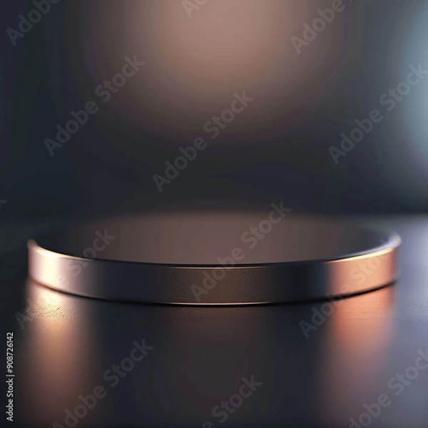 Fototapeta Beautiful Of 3d Realistic Of Empty podium mockup stage realistic for Product Showcase
