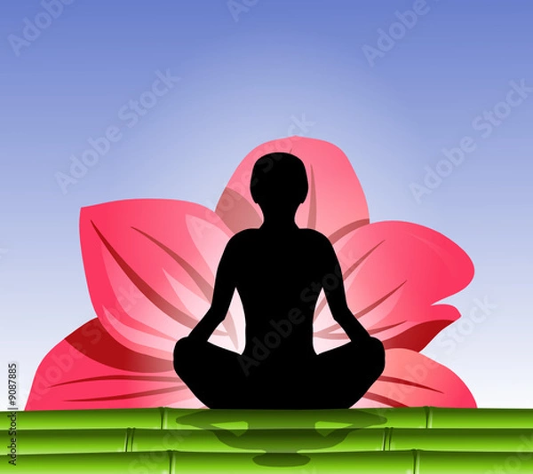 Obraz Yoga fleur bambou