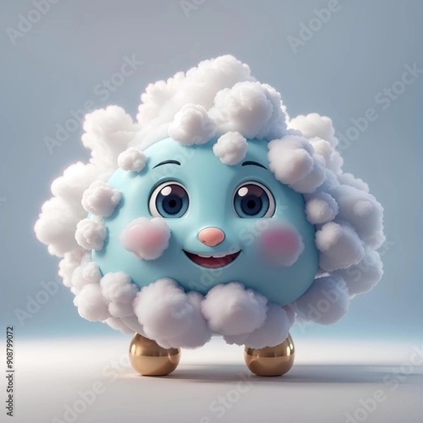 Fototapeta 귀여운 구름 캐릭터