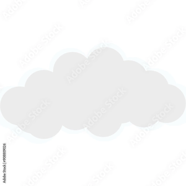 Obraz Simple White Cloud Icon