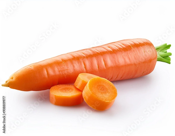 Obraz carrot isolated on white background, clipping path