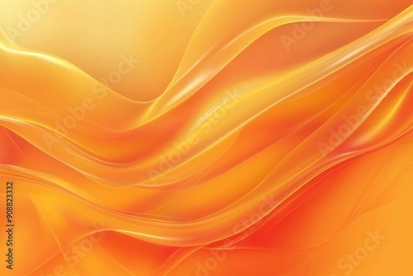 Fototapeta Abstract orange background with waves and lines