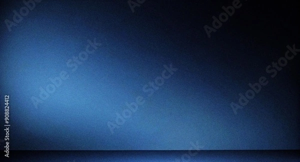 Fototapeta navy color gradient background grainy texture effect,  banner design