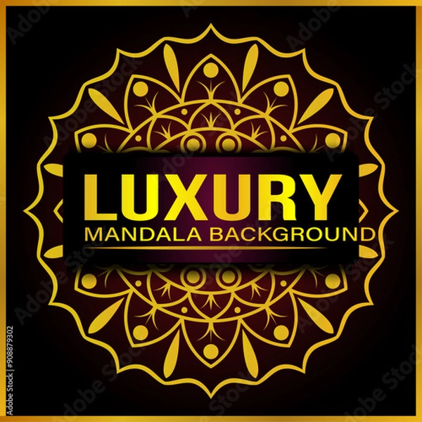 Fototapeta Luxury Mandala Background Design