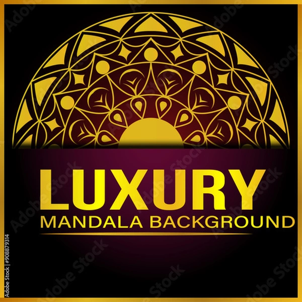 Fototapeta Luxury Mandala Background Design