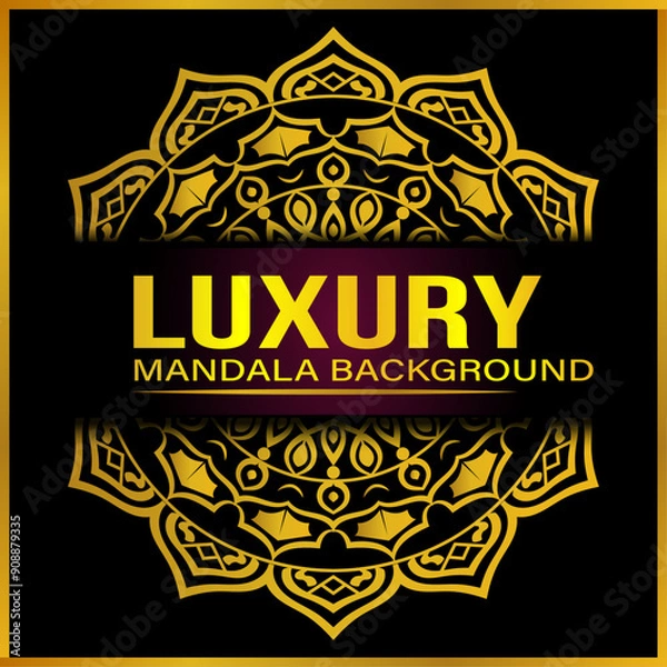 Fototapeta Luxury Mandala Background Design