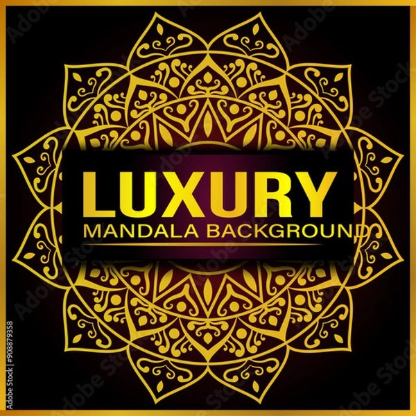Fototapeta Luxury Mandala Background Design