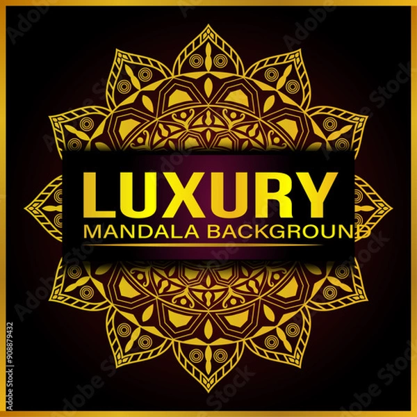 Fototapeta Luxury Mandala Background Design