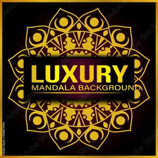 Fototapeta Luxury Mandala Background Design